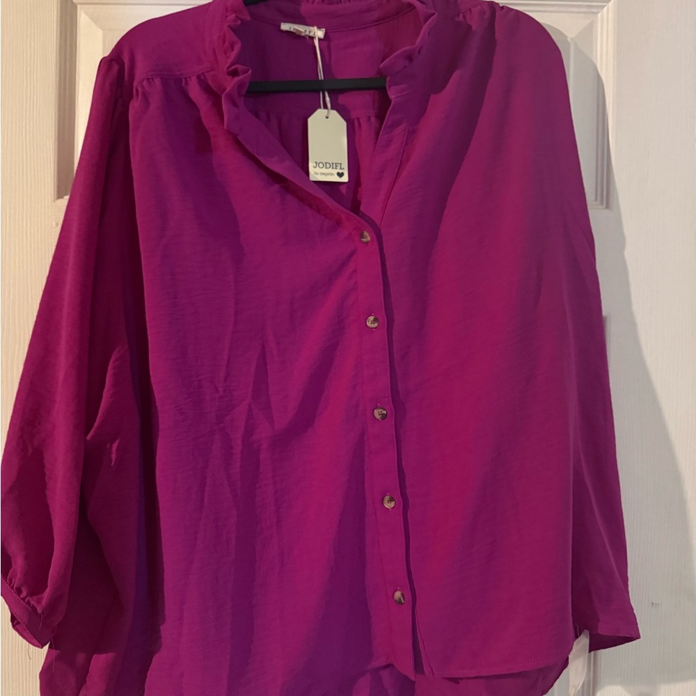 JODIFL Women's Blouse - Vibrant Pink